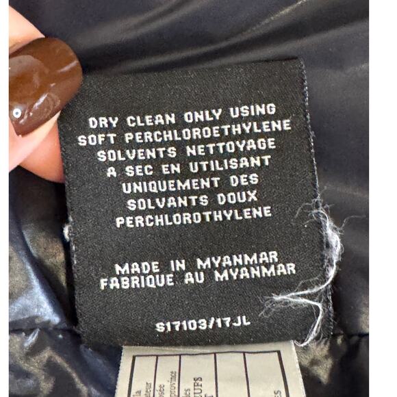 S13 Black Kylie Down Puffer Jacket with Hood Size Extra Small - Picture 16 of 16